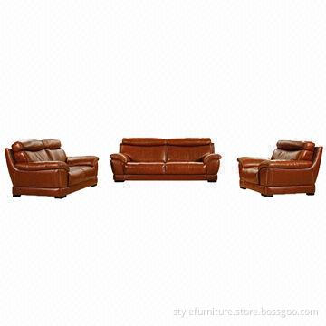 Leather sofa sets, generous design